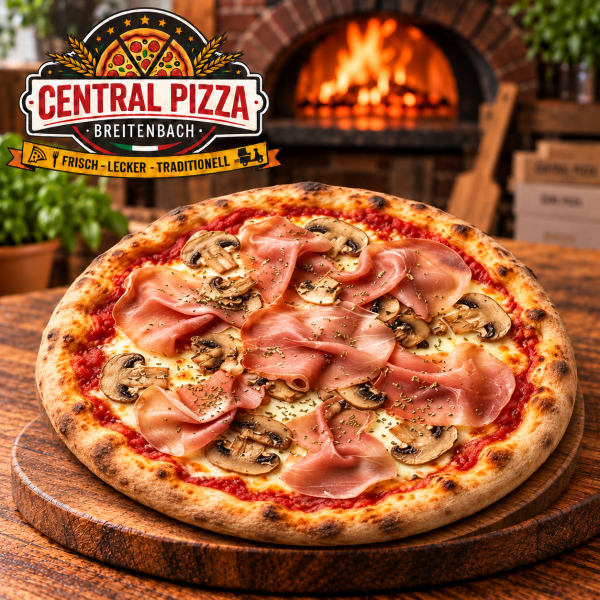 Pizza Prosciutto e Funghi