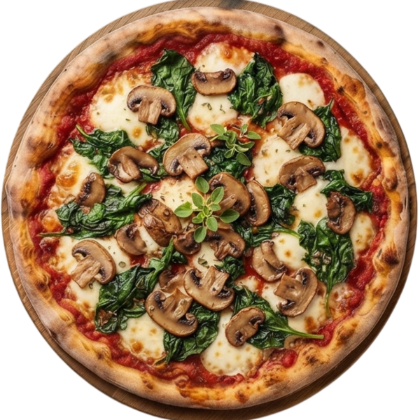 Pizza Spinaci e Funghi