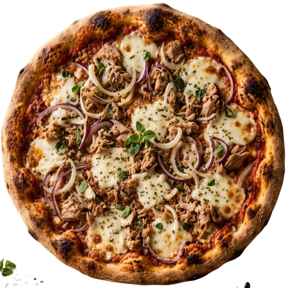Pizza tonno e cipolla