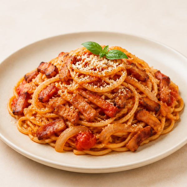Spaghetti amatriciana neutral