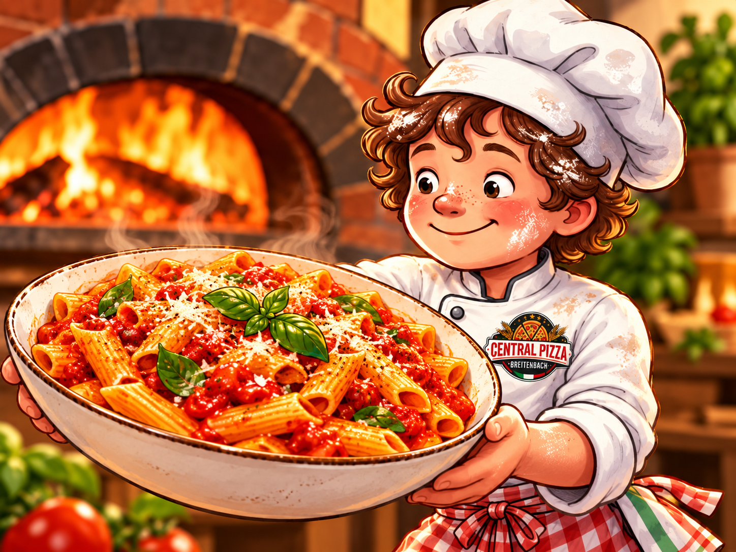 Central pasta menü