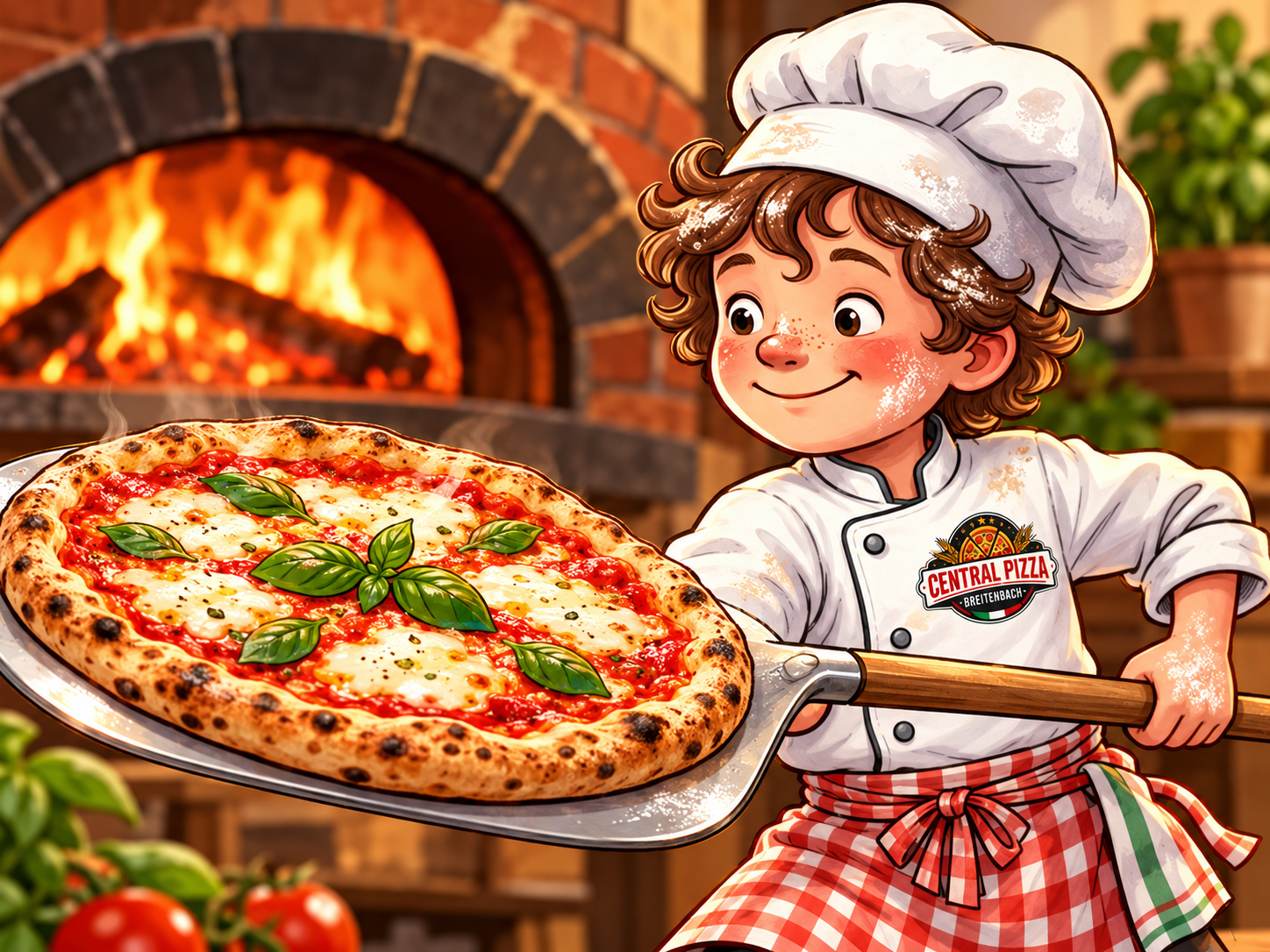 Central pizza menü